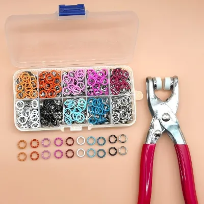 Colorful Metal Sewing Buttons Pliers Set